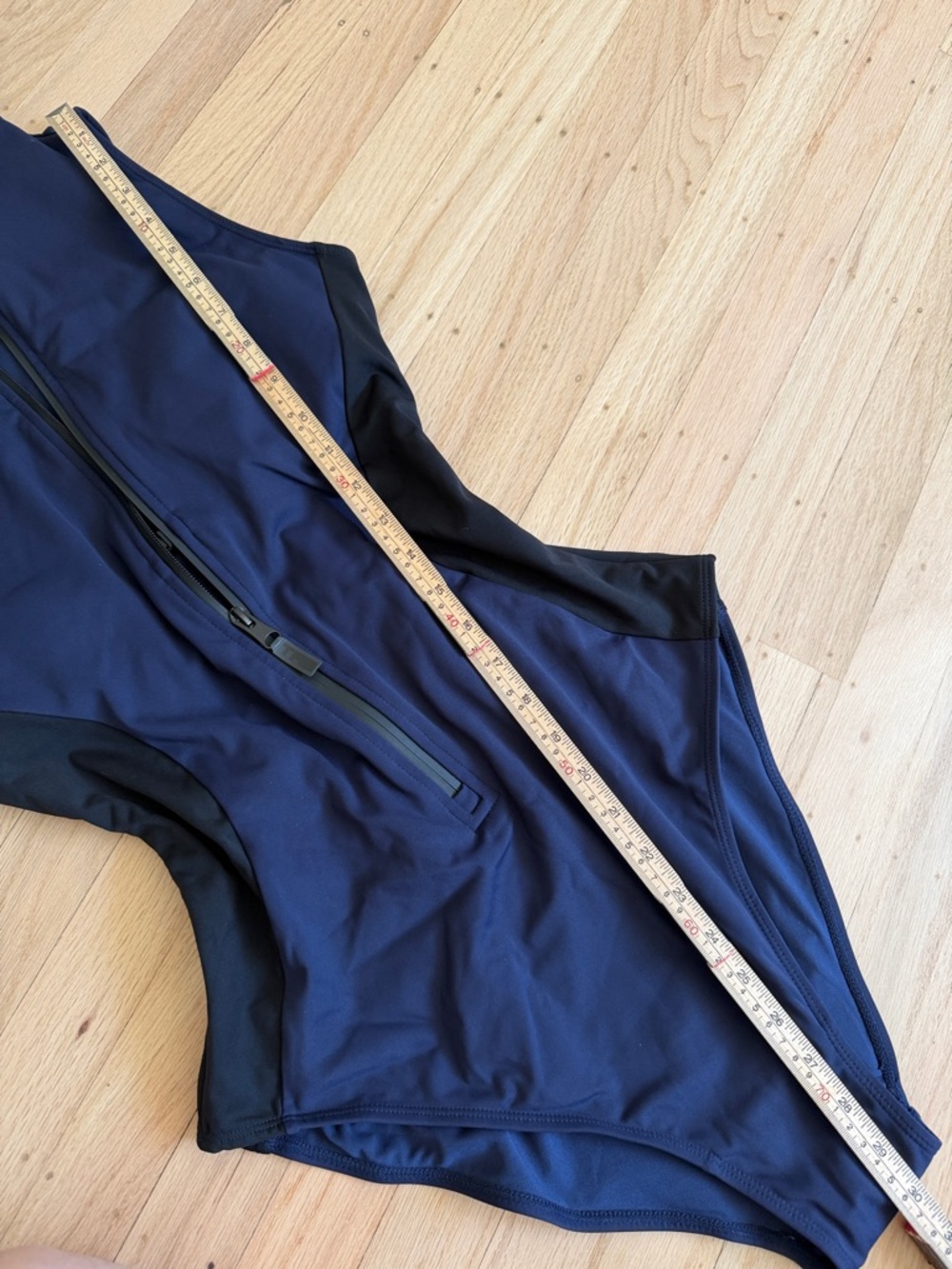 TA3 NWOT Sleeveless Contour Surfy Swimsuit Corset Back One Piece Size XL Blue - Picture 12 of 12